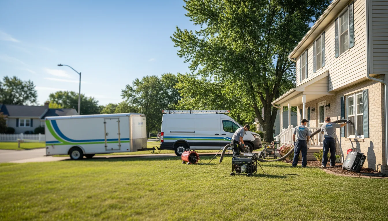 Flooded Basement Restoration And Cleanup With Repair in New Marshfield, OH near me